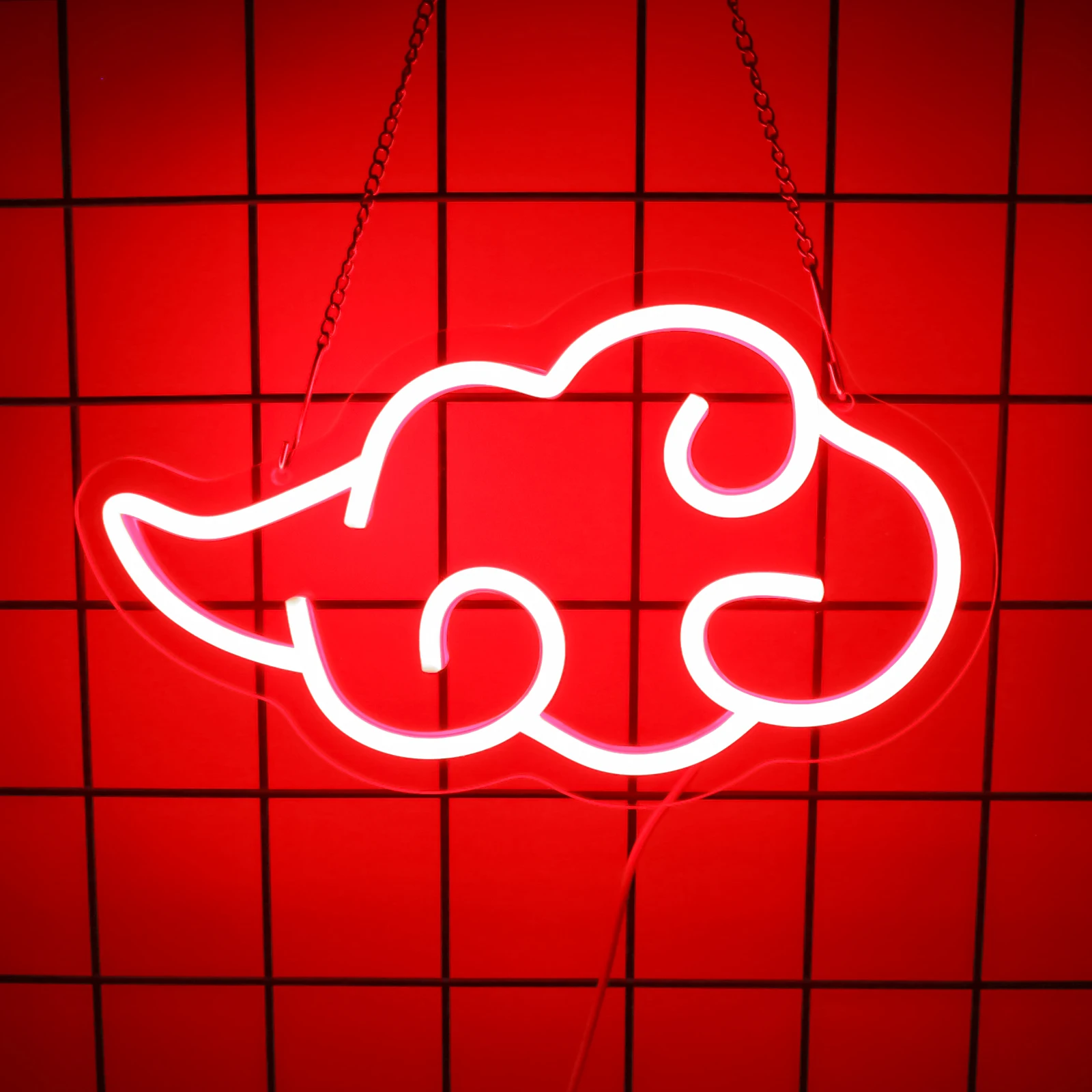 Imagem -05 - Uponray-cloud Shape Neon Sign Luz Noturna Regulável Decoração de Parede Led Neon Sign Festa Casamento Decoração do Quarto Usb Powered