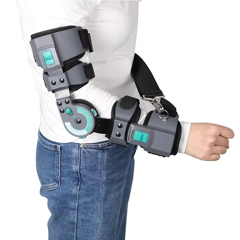 Adjustable elbow support and arm sling shoulder fixator orthotics for fracture correction and rehabilitation function elbow brac
