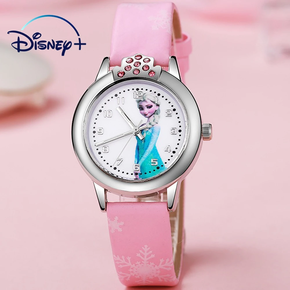 Disney Fashion Elsa Princess Cartoon Children's Watch, Girls' Student Watch as Birthday Gift Watch