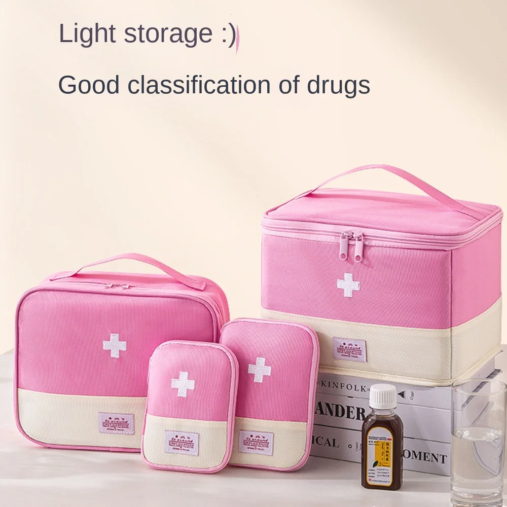 Folding Medicine Box Dustproof and Moisture-proof Large Capacity Classification Medical Bags Medicine Storage