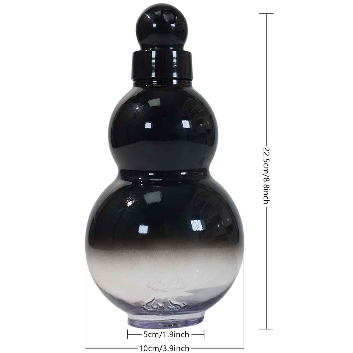950ML Gourd Shaped Water Bottle Sports Plastic Drink bottle with Carry Strap Direct Drink for Hiking Camp