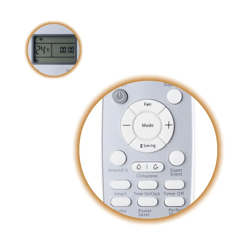 

Universal AC Remote Control B03B DG11L1-53 Easy Setup Wide Compatibility for Household Air Conditioner