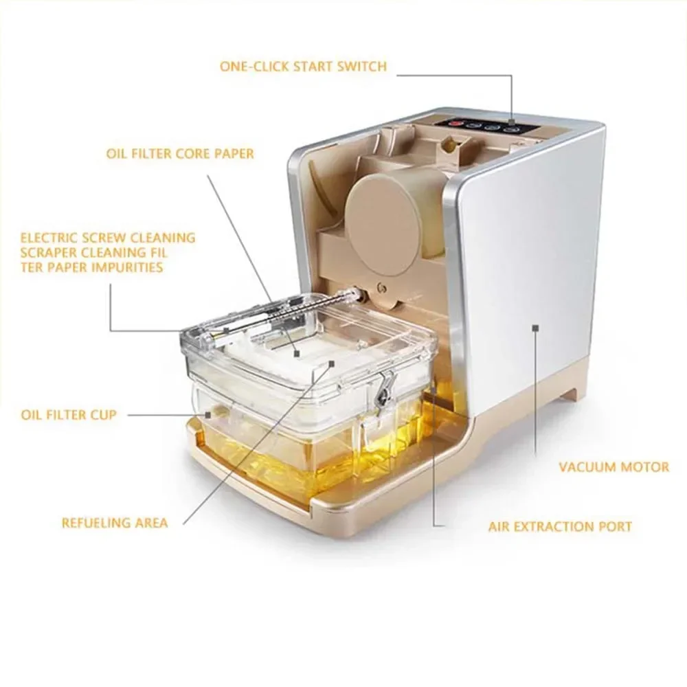 Commercial Oil Press Household Small Vacuum Filter Oil Press Multifunctional Peanut Sesame Oil Press