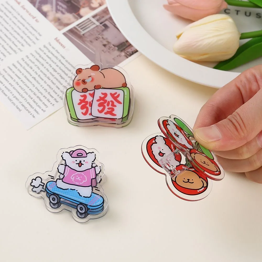 Anime folder pendant, cute acrylic sticker, DIY handmade jewelry, keychain, PP clip sticker, convenient clip for children