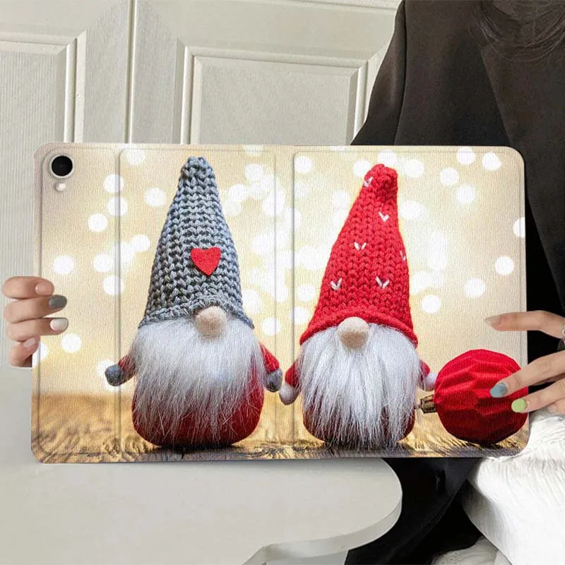 

Cute Red Gnome Ornament Gift For Samsung Galaxy Tab A7 A A8 A9 A11 S6 S11 10.1 10.4 10.5 Inch Lite PLus Soft Tablet Case