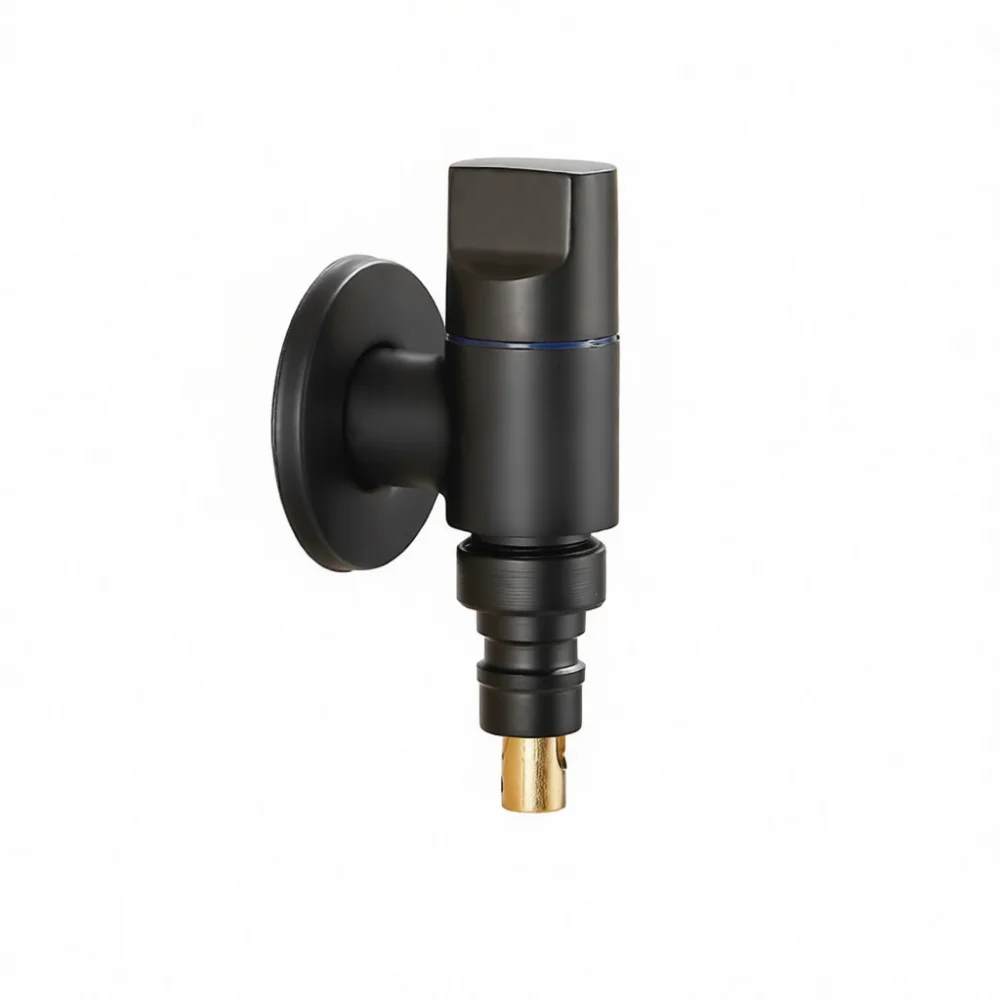 Professional Brass Shut Off Valve Mini Compact Tap For Bathroom Sink Cabinet Installation Efficient Water Control Tool