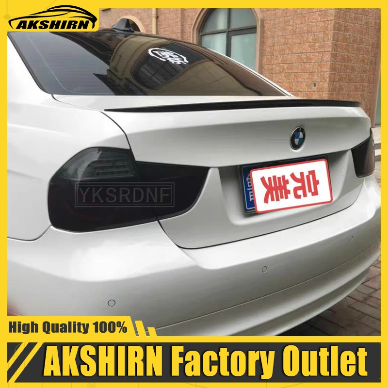 For BMW E90 Spoiler 320i 320li 325li 328i E90 2005-2011 4-Door Sedan ABS Plastic Unpainted Primer Rear Wing Spoiler