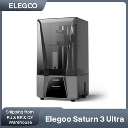 ELEGOO-Imprimante 3D SATURN 3 Ultra 12K Mono MSLA, avec 10 en effet 12K Mono LCD, transfert Wi-Fi haute vitesse, taille d'impression 219x123x260mm