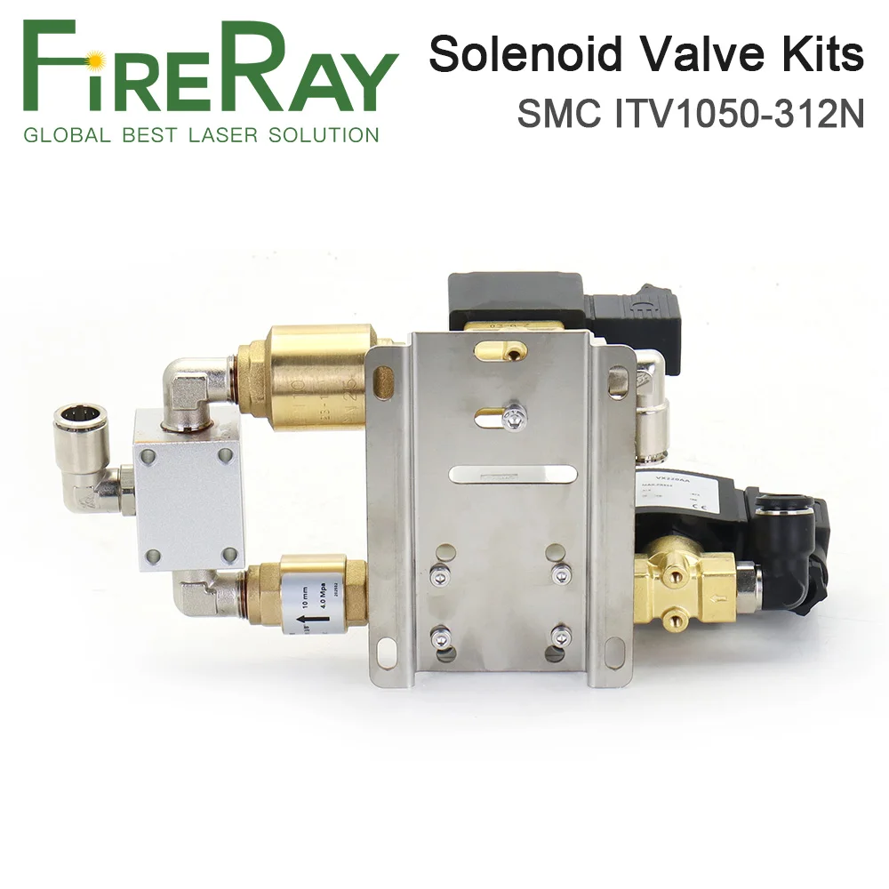 FireRay Solenoid Valve Kits 24V ITV2050-313N Pneumatic Equipment For Fiber Laser Metal Cutting Machine