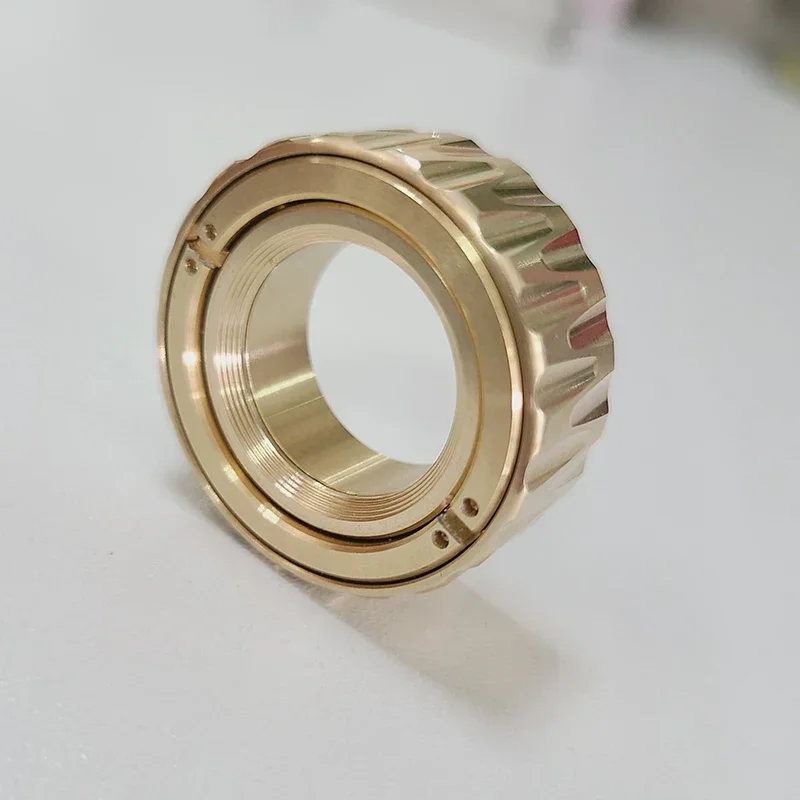 EDC Fidget Spinner Metal Adult Decompression Brass Magnetic Leisure Toys
