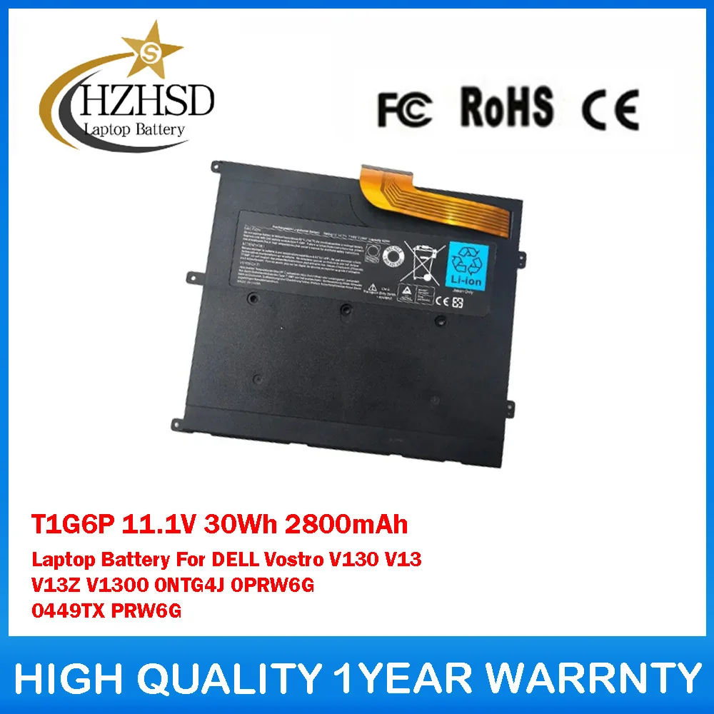 

T1G6P 11,1 В 30 Втч 2800 мАч Аккумулятор для ноутбука DELL Vostro V130 V13 V13Z V1300 0NTG4J 0PRW6G 0449TX PRW6G