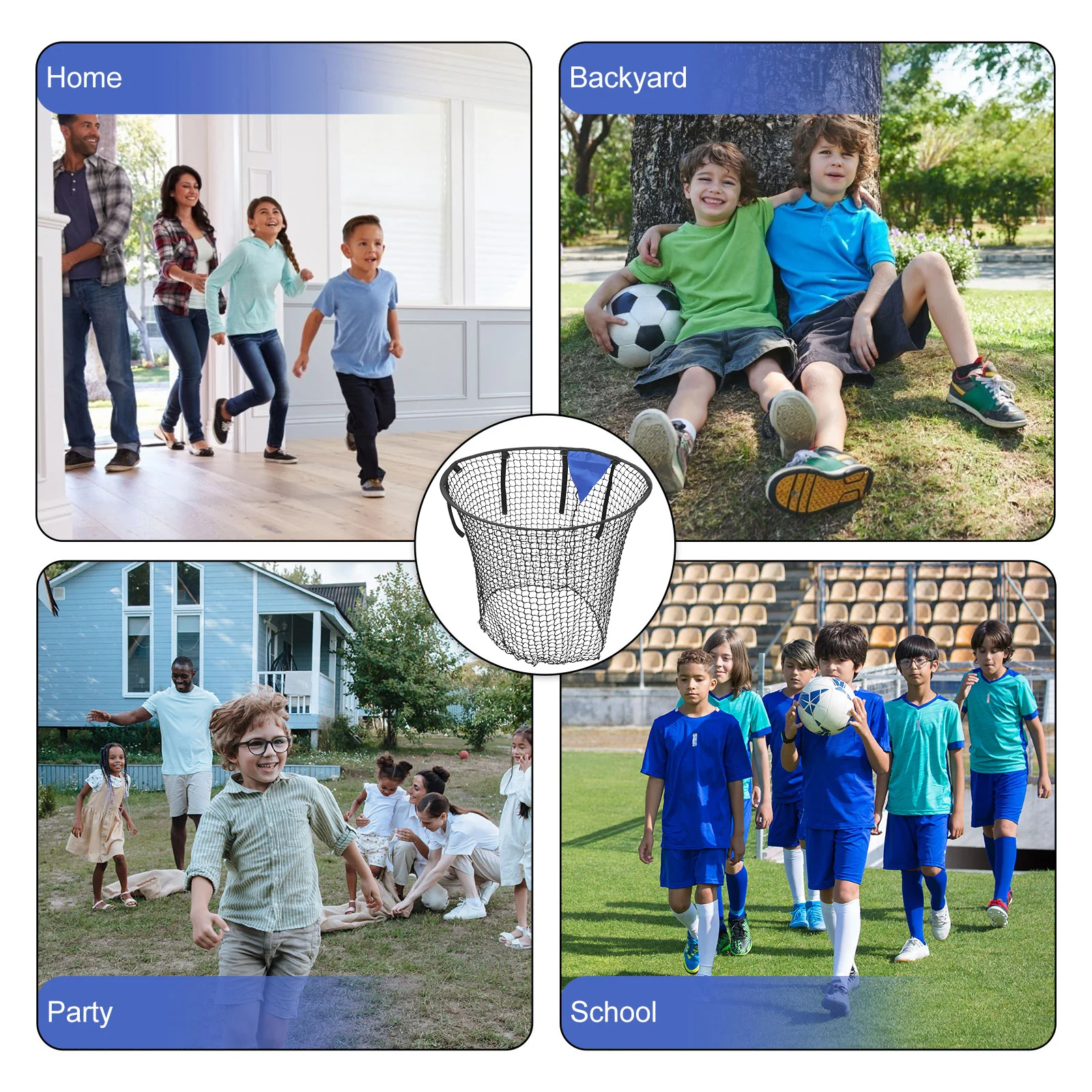 

Football Goal Net Bag Training Lightweight Polyester Soccer Practice Equipment Durable Netting Soft Alloy Frame