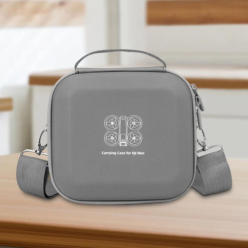 حقيبة تخزين محمولة من مادة EVA مقاومة للماء بغطاء صلب حقيبة يد مقاومة للسقوط لملحقات وحدة التحكم في الطائرة بدون طيار DJI NEO