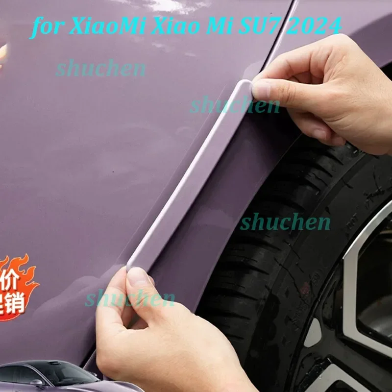 

Car Door Bumper Strip for Xiaomi Xiao Mi SU7 2024 Anti-collision Border Anti-scratch Protective ABS Trim Exterior Accessories