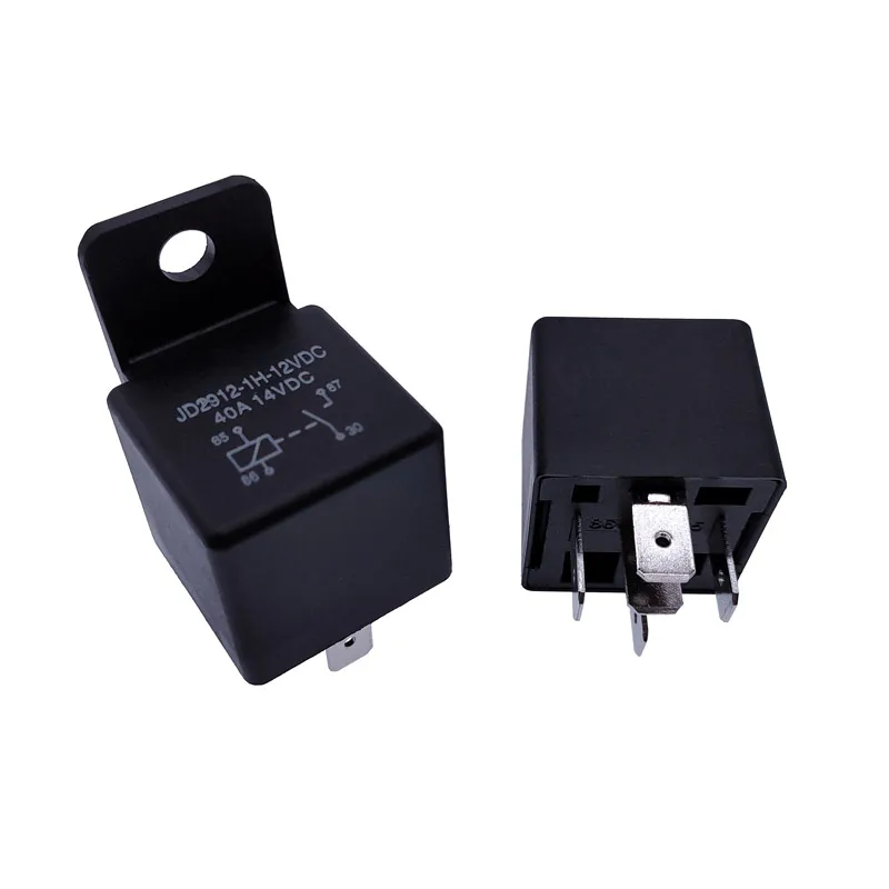 JD2912 4Pin 5Pin 40A DC 12V 24V 36V 48V 72V Auto Car Relay with Mounting Hole Coil Power 1.8W Automobile Control Device