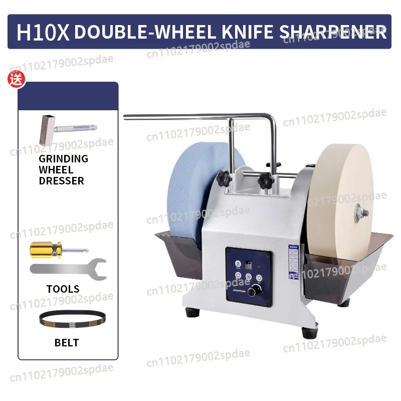 10 Inch Dual Wheel Water Cooled Electric Knife Sharpener Compact Household Commercial Grinder For Kitchen Knives Scissors
