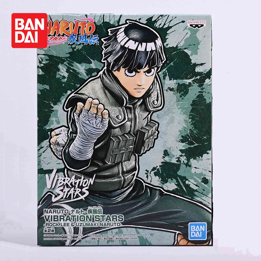 Bandai Banpresto Naruto Anime Figures Rock Lee Action Figure VIBRATION STARS modello da collezione giocattoli per bambini