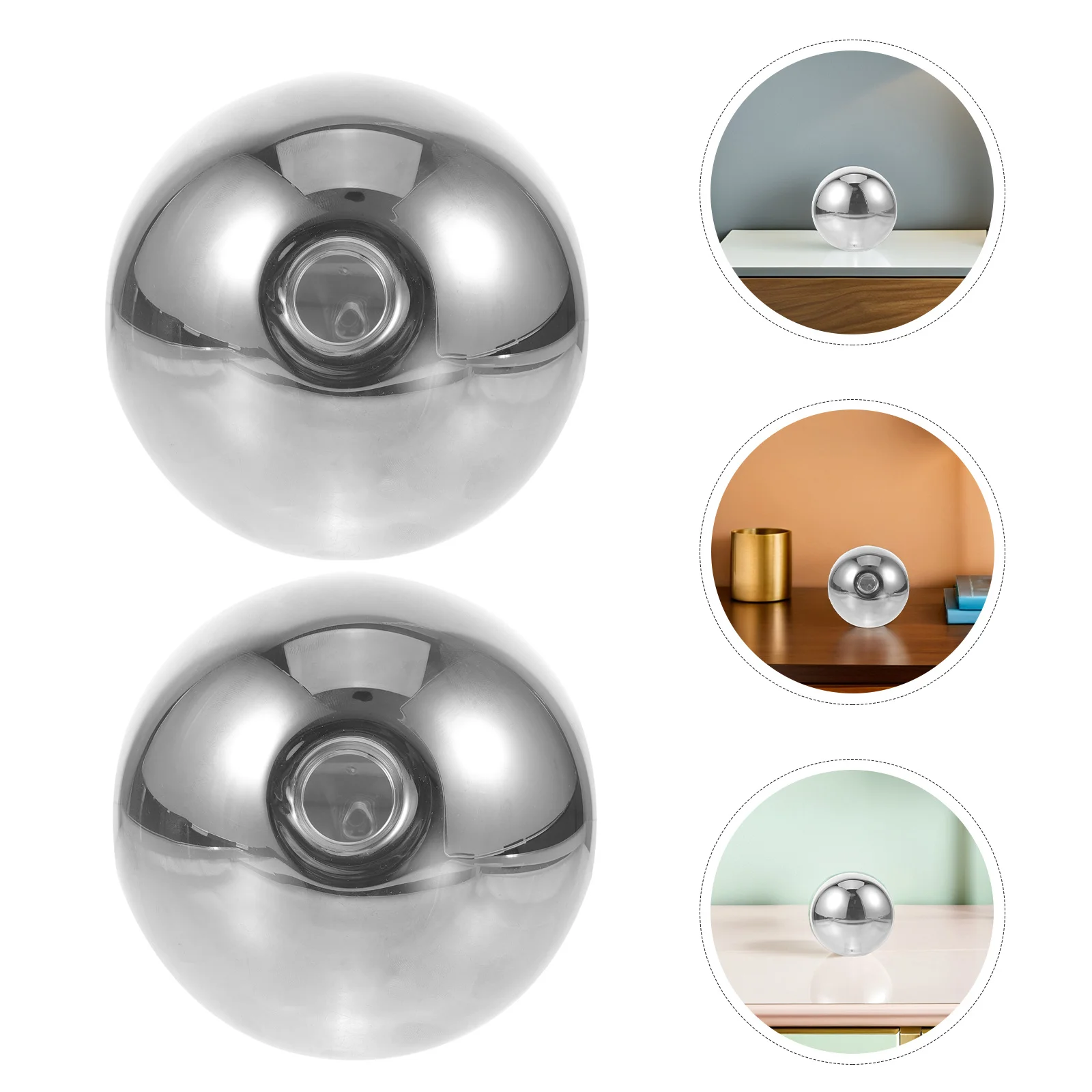 

2 шт., сменный абажур из дымчатого стекла, круглый подвесной светильник, гальванический серый шар для ламп G9, декоративное домашнее освещение