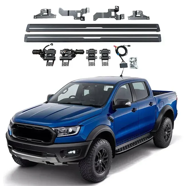 Noble auto parts aluminum accessories LED lights electric running boards for ford ranger t7 automatic step board run step