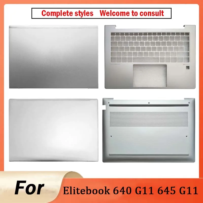 New For Elitebook 640 G11 645 G11 Laptop LCD Rear Back Cover Palmrest Keyboard Lower Bottom Case Top Cover Shell Silver