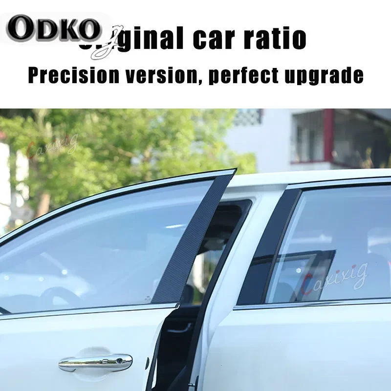 Glossy Black Pillar Posts Window Cover Trims Sticker for Cadillac Escalade 2007 2008 2009 2010 2011 2012 2013 2014 Accessories