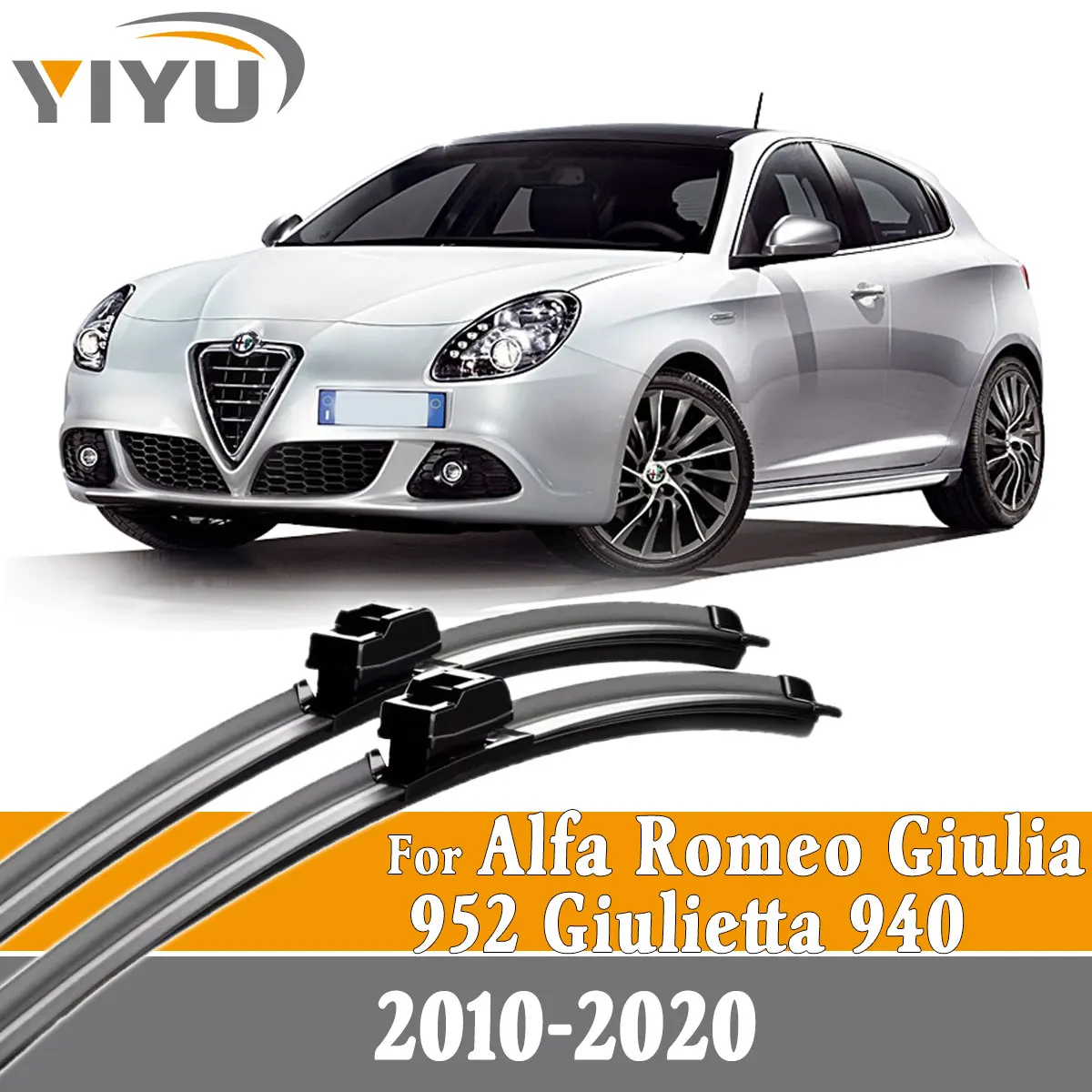 

2 шт., щетки стеклоочистителя переднего стекла автомобиля для Alfa Romeo Giulia 952 Giulietta 940 2010-2020, аксессуары, ветровое стекло, лобовое стекло