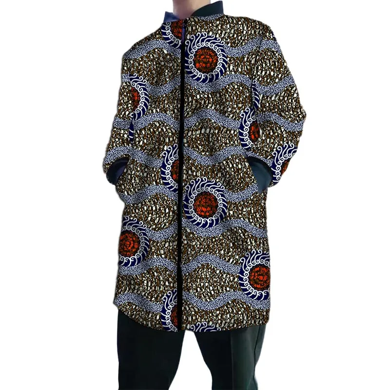 Ropa con estampado africano, abrigos largos a medida para hombre, chaquetas de béisbol de diseño Original, ropa de fiesta, traje masculino de estilo callejero