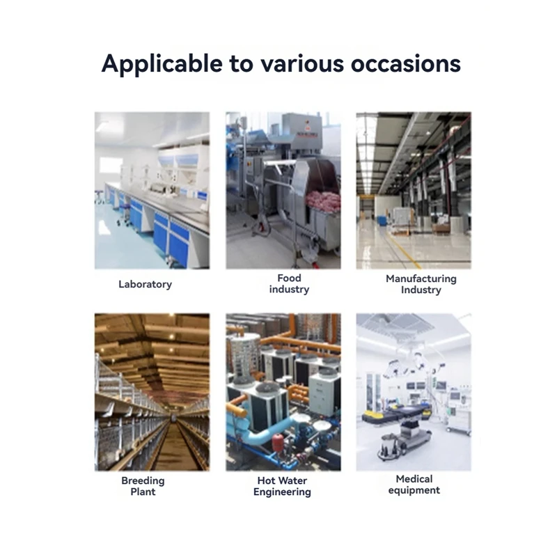 ABBN LED Rail Thermostat DC8-24V 2-Way Relay Din Rail Mounted Controller For Heating And Cooling Screw Probe