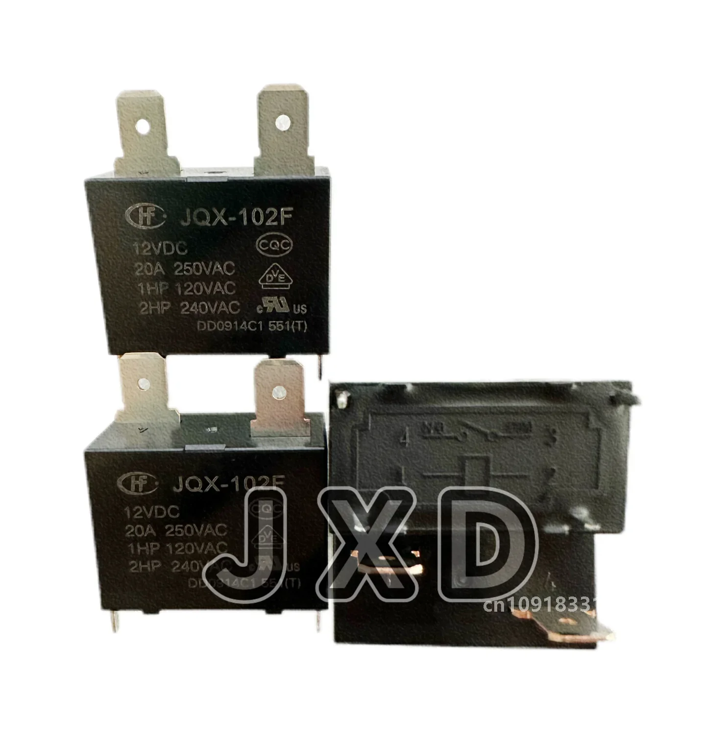 JQX-102F 12VDC JQX-102F JQX102F 12V 20A 4-pin Brand New Original relay