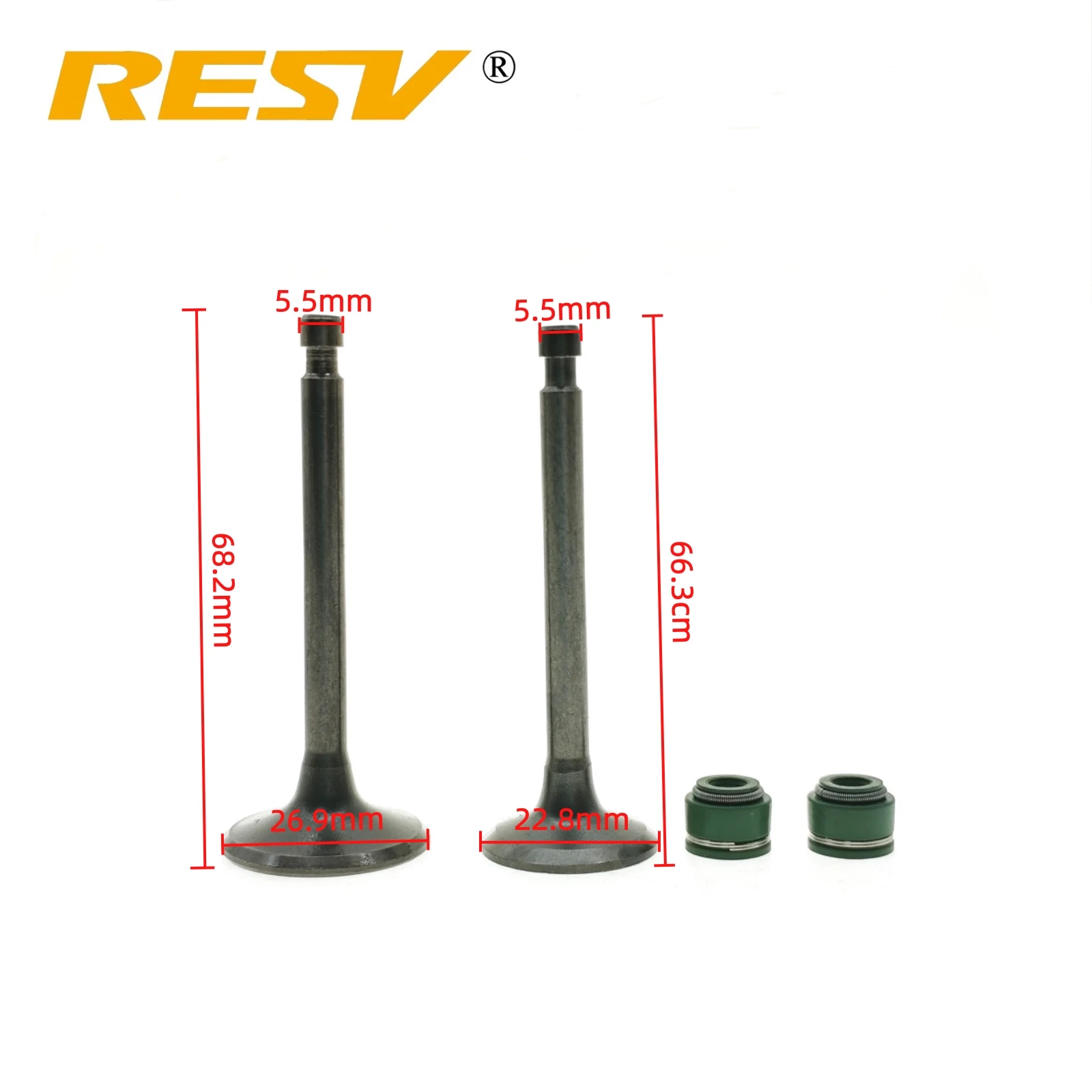 RESV for Honda CT90 C90 CS90 CM91 CL90 ATC90 ATC100 S90 ST90 90cc Valve Intake Exhaust Stem Valve Oil Seal