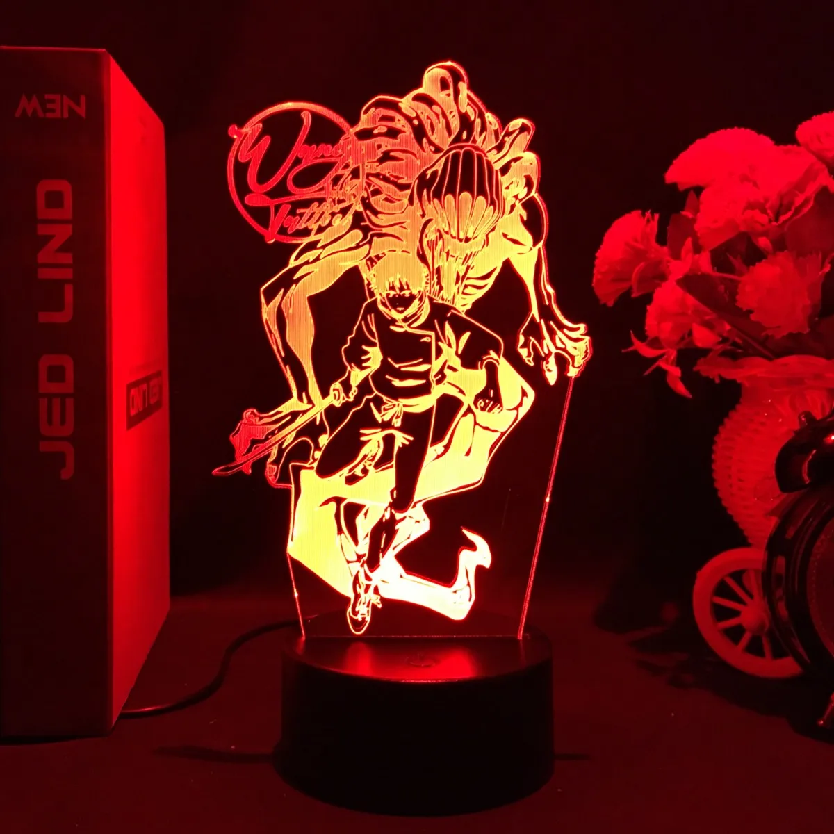 Anime Lamp Jujutsu Kaisen Led Night Light Yuta Okkotsu Figure Table Light Manga Room Decor Birthday Gift