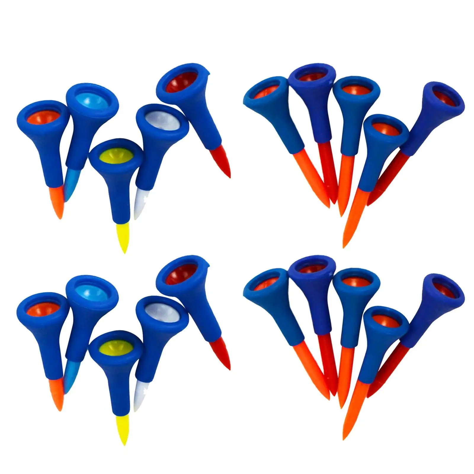 20x Durable Soft Rubber Cushion Golf , Random Color, Short + Medium