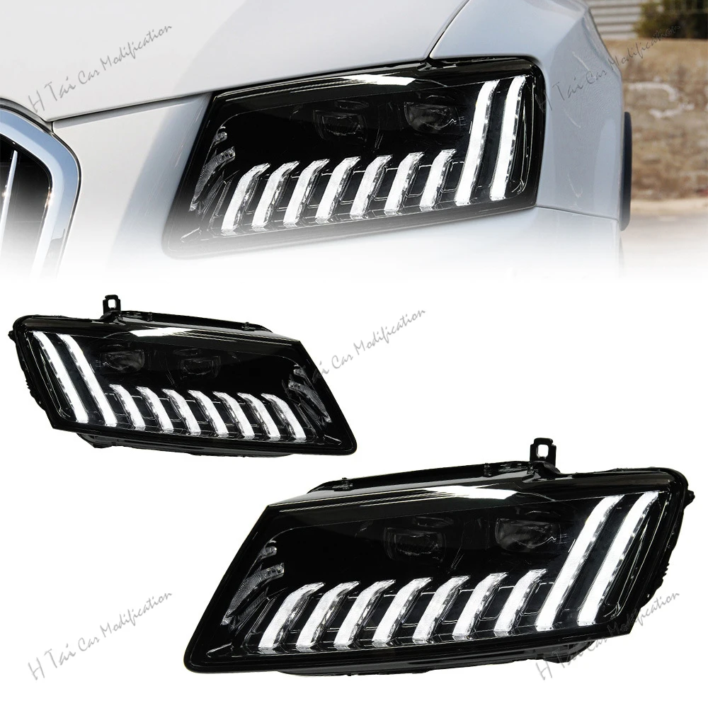 

Pair LED Head Lights For Audi Q5 2008-2012 2013-2018 Headlights Assembly High Low Beam Dynamic Turn Signal Car Light Assemblies