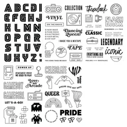 Word  Clear Stamp  Cutting Die Seal For DIY Scrapbooking Clear Stamp Sheets A7261