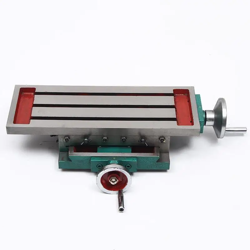 Multifunctional Precision Cross Slide Mini Drilling and Milling Machine Carriage Two-way Moving Dovetail Manual Slide