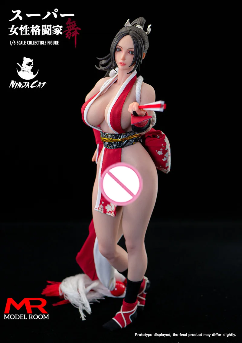 2025 Q2 N001 1/6 Scale Mai Shiranui Movable Eyes Action Figure 12'' Female Soldier Silicone Figurine Full Set Collectible Model