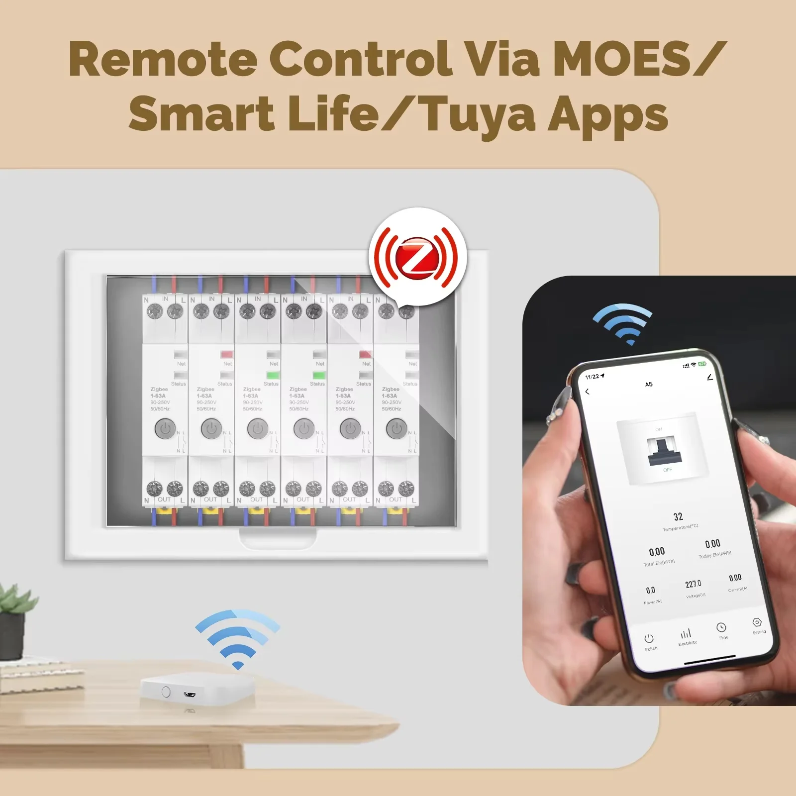 moes-tuya-zigbee-63a-サーキットブレーカー-スマート電力モニター-v0-耐火性警報閾値設定-app-制御-alexa-付き