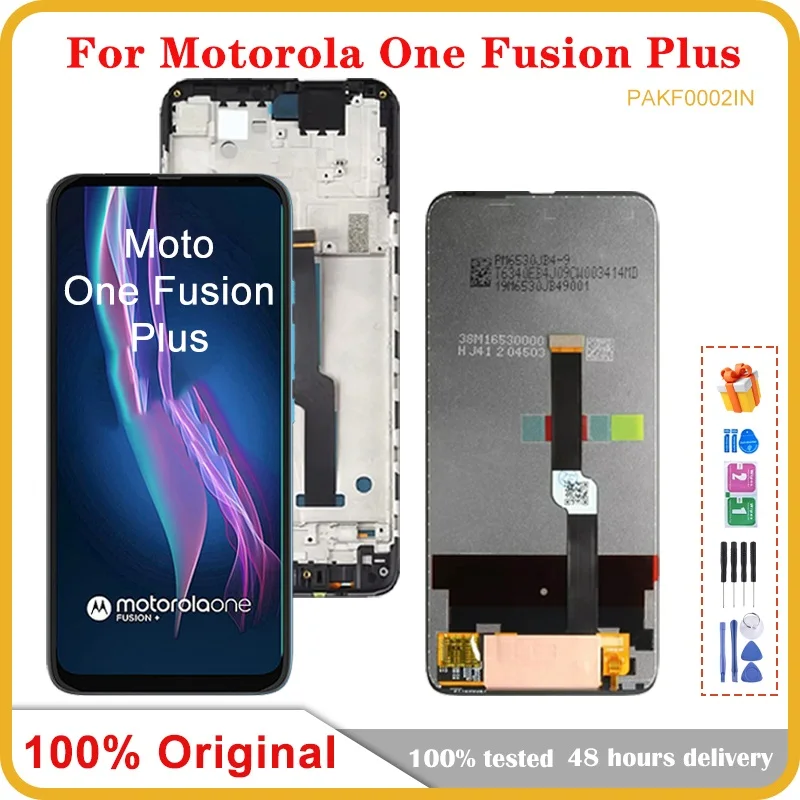 

6.5"Original For Motorola Moto One Fusion Plus LCD XT2067-1/2/3 Display Touch Screen Digitizer Assembly For Moto One Fusion+ LCD