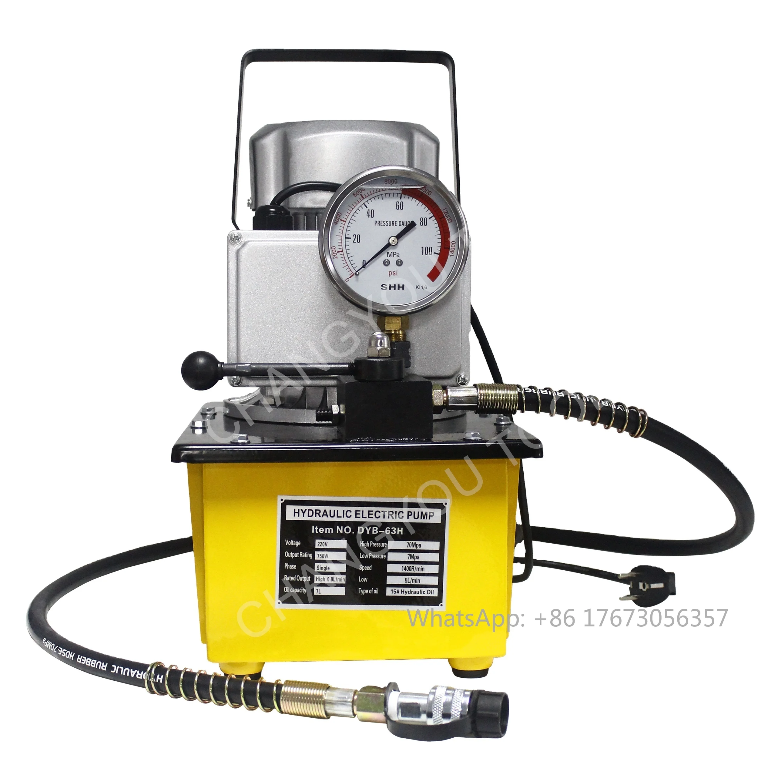 DYB-63H High Pressure 700Bar Hydraulic Power Pack Hydraulic Electric Pump