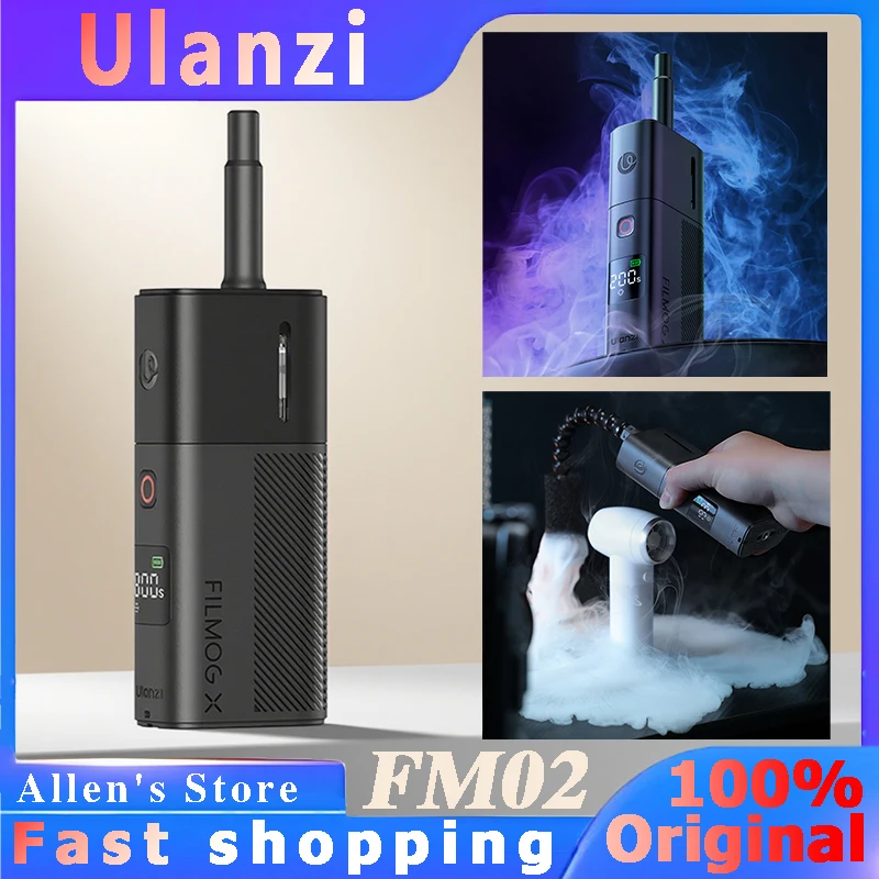 

Ulanzi FM02 30W Portable Fog Machine Small Handheld Smoke Maker Wireless Control Dry Ice Fog For Photography with Storage Bag