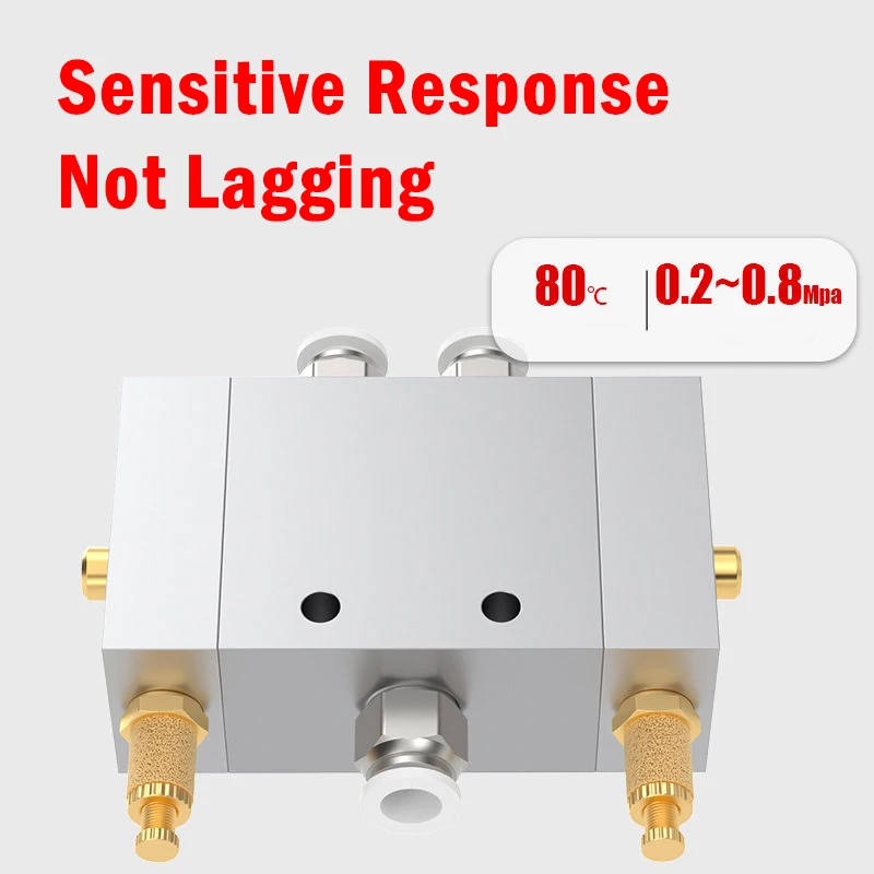 Pneumatic Auto Reciprocating Valve ZDV-08 5/2 Way Control Valve Automatic Reversing Valve 1/4