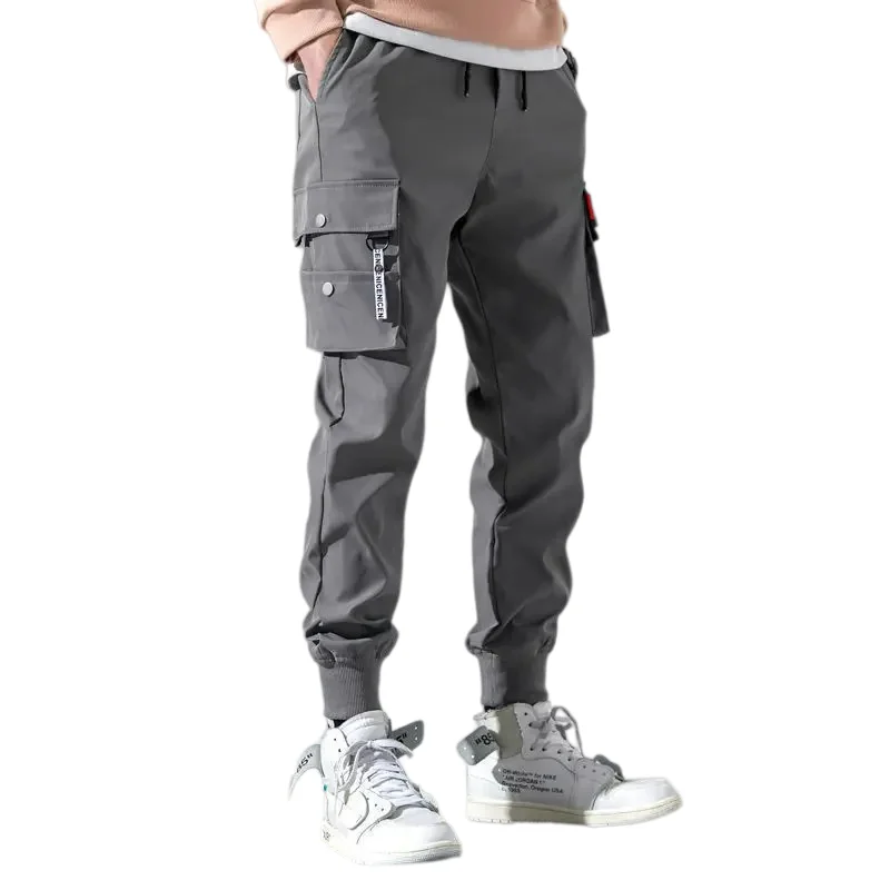 2026 New Trendy Solid Color Pants, Multi Flap Pocket Men's Cargo Pants, Loose Casual Outdoor Pants, Men's Work Pants oversized