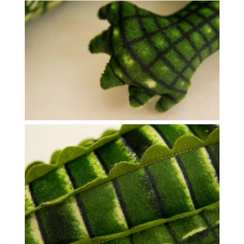 100Cm Stuffed Animal Real Life Alligator Plush Toy Simulation Crocodile Dolls Kawaii Creative Pillow For Children Gifts