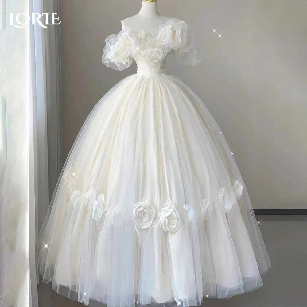 

LORIE Boho Baroque Embro Wedding Dress Ball Strapless Sequins Sweetheart Backless Bride Dress Sweep Tail Bridal Gowns Customized