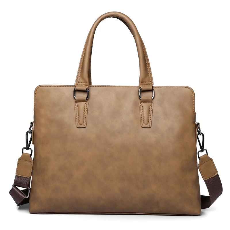 

Men's Executive Briefcase Tote Office Bags for Men Pu Leather Business Man Shoulder Computer Bags Husband Laptop Male Handbags