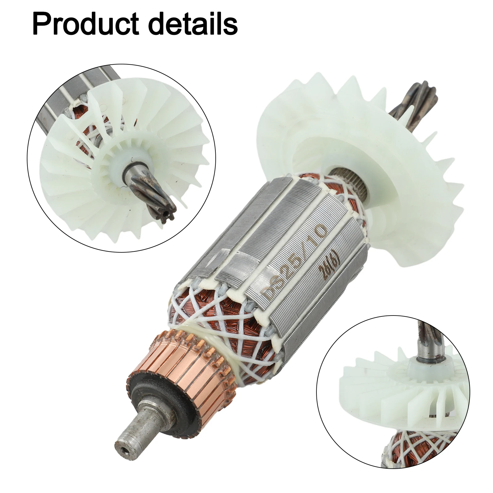 

Ротор с 6 зубьями GBH2 26 GBH2 26E/RE GBH2 26DRE якорный высококачественный якорный двигатель для замены аксессуаров для электроинструментов