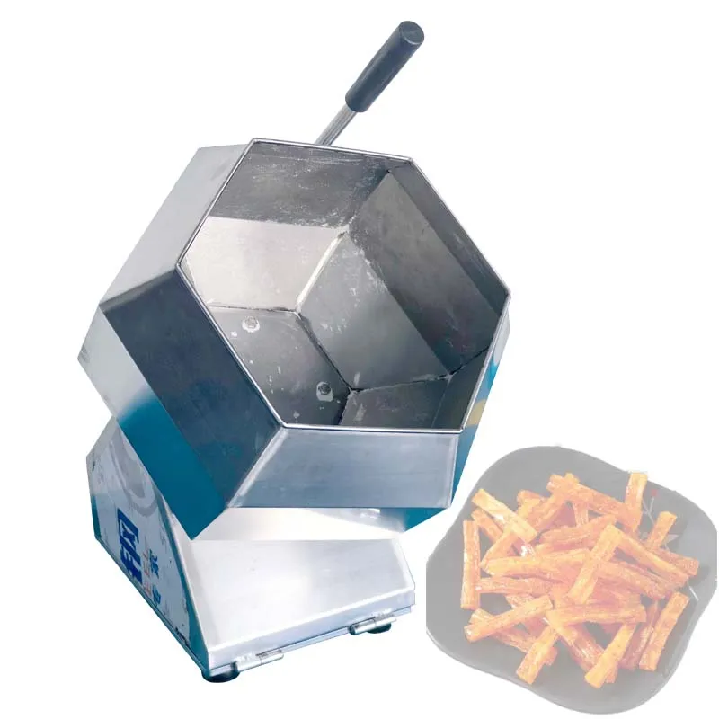 

Stainless Steel Octagonal Mixing Machine Small Food Spicy Strips Mixing Bucket Feed Marinated Chicken Seasoning Coating Machine
