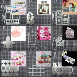 Candy Butterfly Box Metal Cutting Dies DIY Scrapbooking Album Paper Card decoration Embossing Handicraft template mold