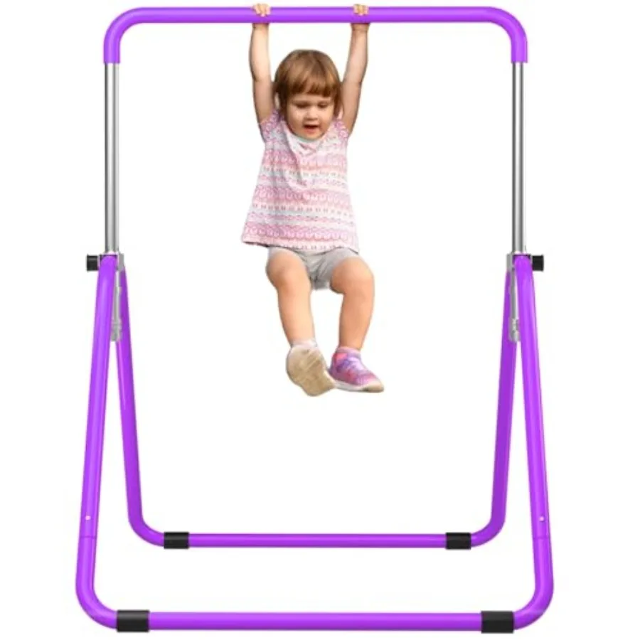 

Gymnastics Bar for Home Adjustable Height Gymnastic Training Equipment for 3-7 Years Old Girls Pink