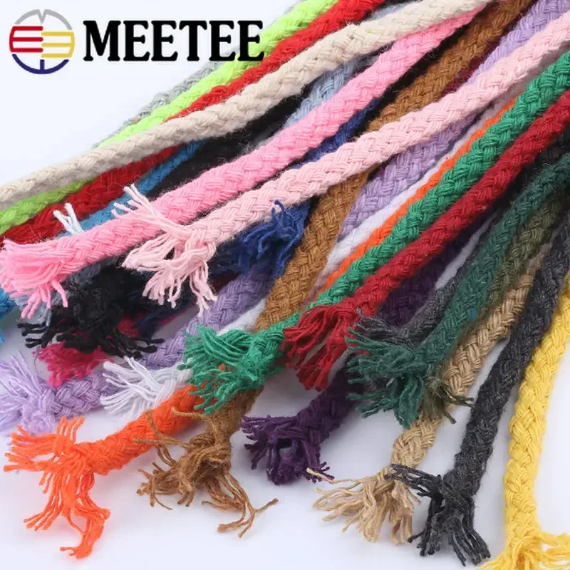 20Meter 5/7mm Fashion Cotton Cord Rope High Tenacity Twisted Ropes DIY Crafts Woven String Home Textile Craft Decor